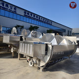 Half-open spiral pre-cooling machine