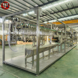 Compact slaughter line