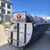 Half-open spiral pre-cooling machine