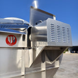 Half-open spiral pre-cooling machine