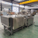 Small blood draining, scalding and plucking combination machine