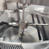 Small blood draining, scalding and plucking combination machine
