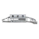 Poultry cage washing machine