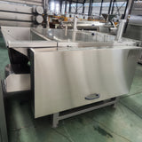 Small blood draining, scalding and plucking combination machine