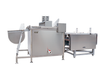 Small blood draining, scalding and plucking combination machine