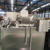 Small blood draining, scalding and plucking combination machine