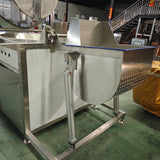 Small blood draining, scalding and plucking combination machine