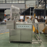 Small blood draining, scalding and plucking combination machine